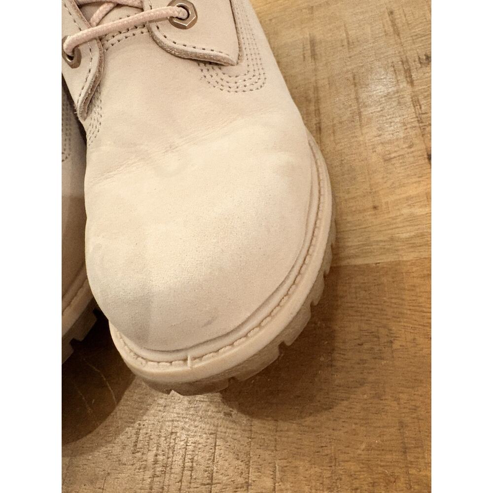 Womens Timberland 6 inch Premium nubuck leather boots pink and rose gold size 8 - Picture 8 of 16